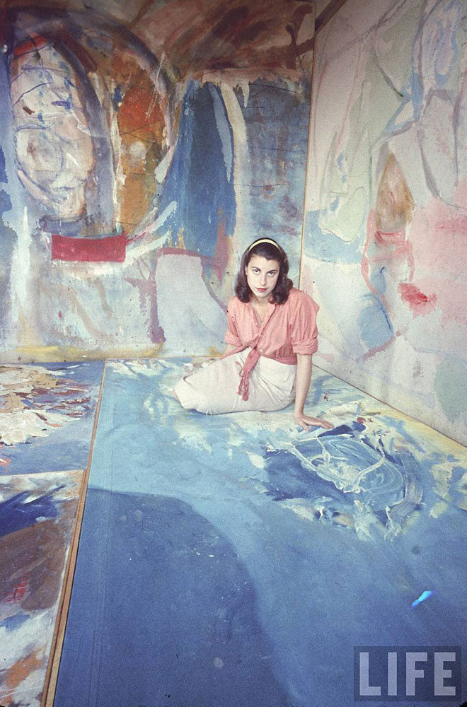 Helen Frankenthaler photographed by Gordon Parks for Life Magazine