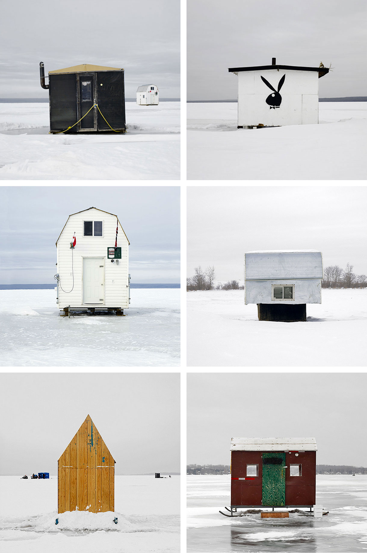 Ice Huts by Richard Johnson