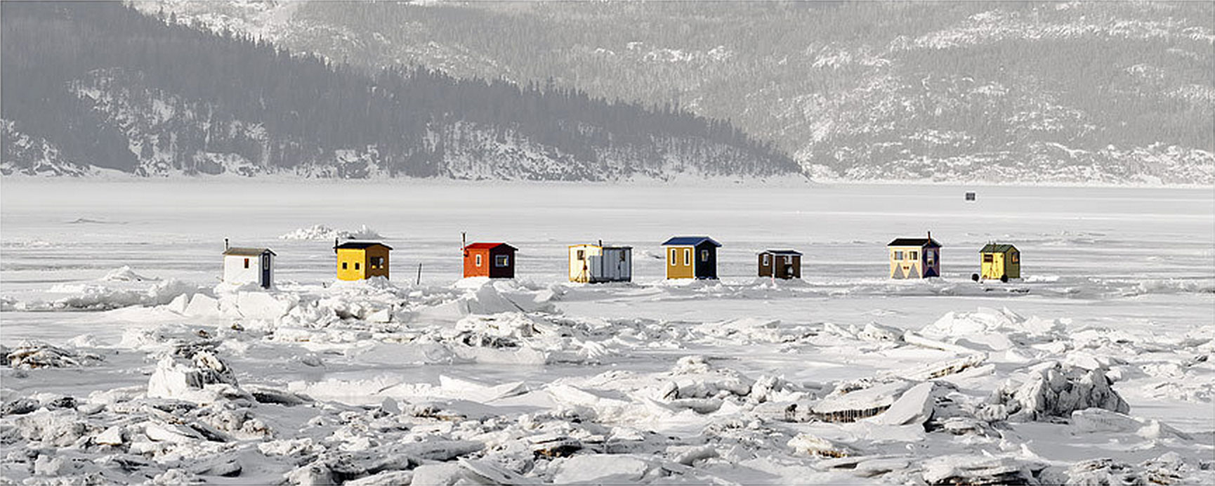 Ice Huts by Richard Johnson