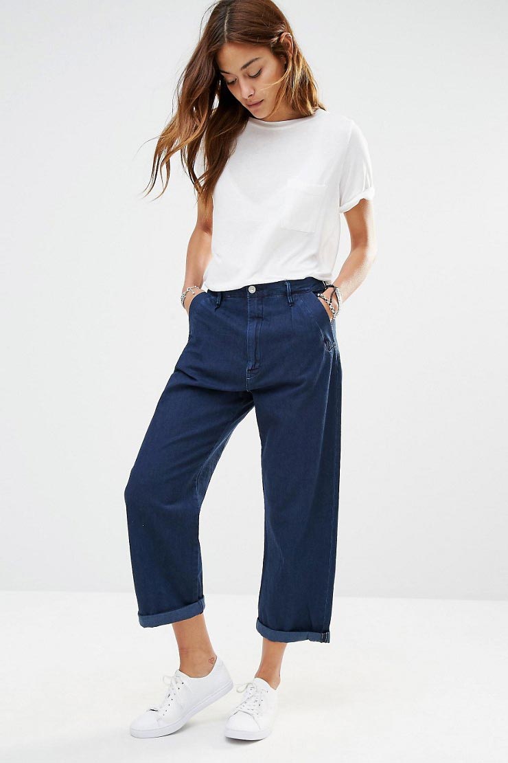 Relaxed Denim Chinos