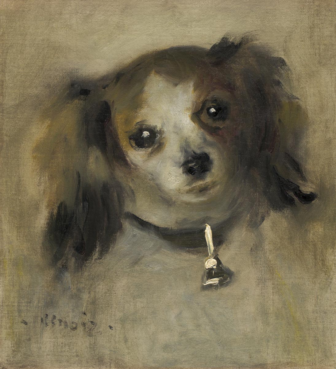 PIERRE-AUGUSTE RENOIR, Head of a Dog, 1870