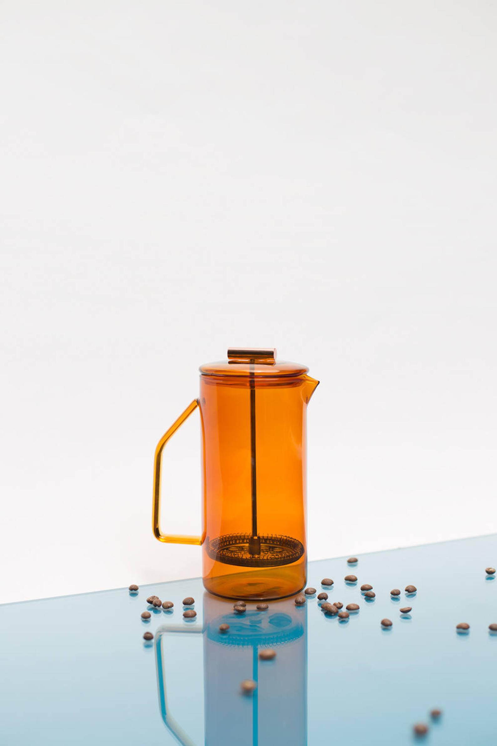 Amber Glass French Press by Yield